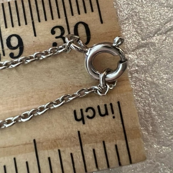 Silver Hearts Infinity Symbol Pendant Necklace with simulated Diamond accents - Picture 10 of 13